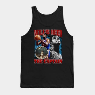 Willis Reed The Captain Basketball Legend Signature Vintage Retro 80s 90s Bootleg Rap Style Tank Top